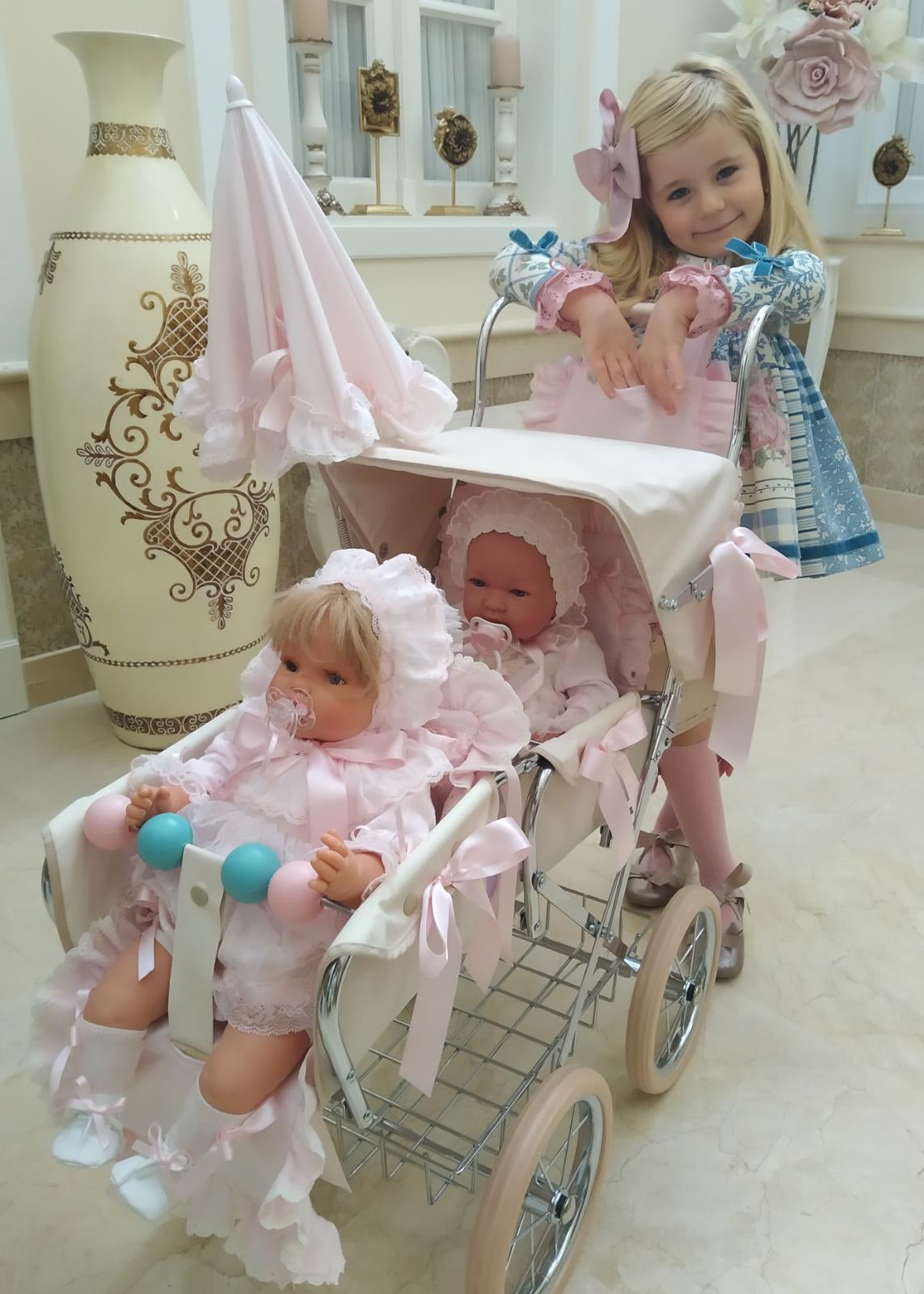 Bebelux Twin Beige Pushchair