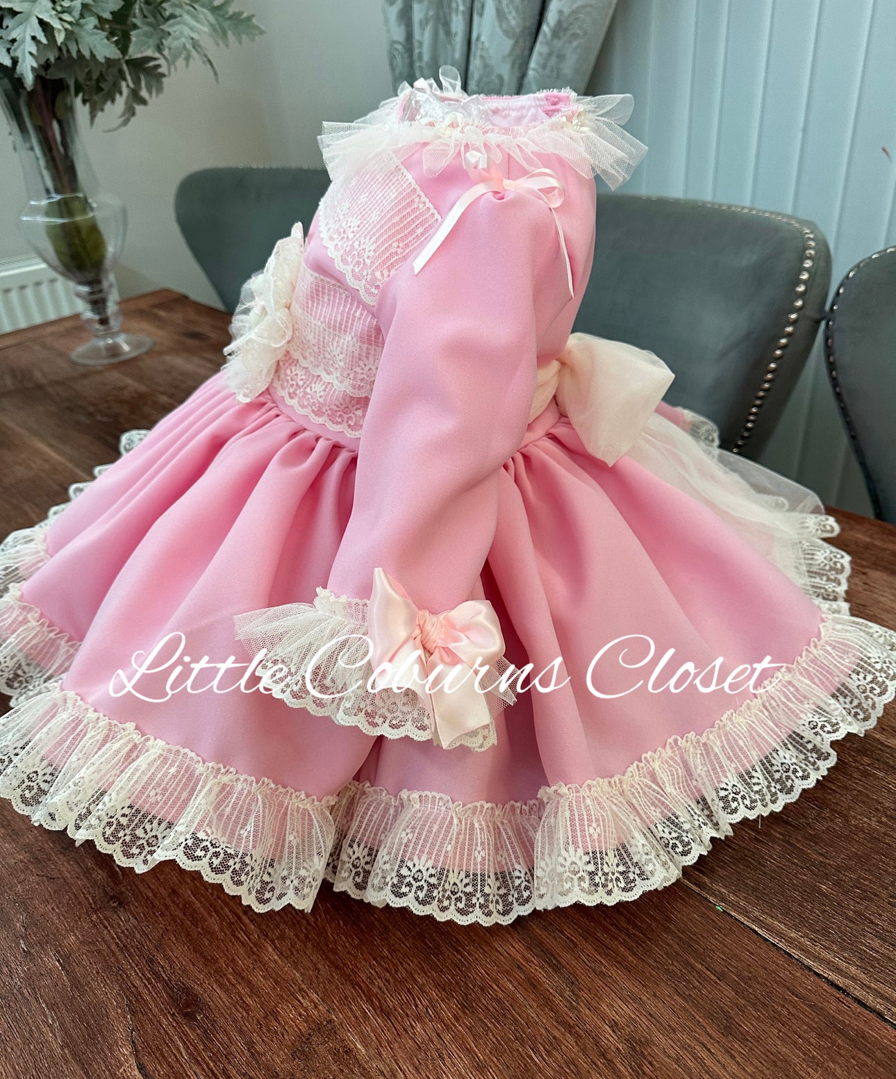 My Little Teddy Puffball Dress Pink