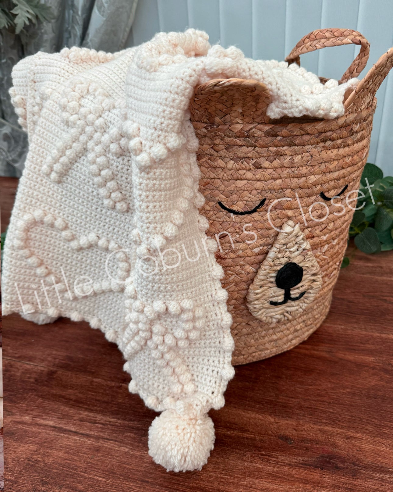 Handmade Heart & Bow Blanket