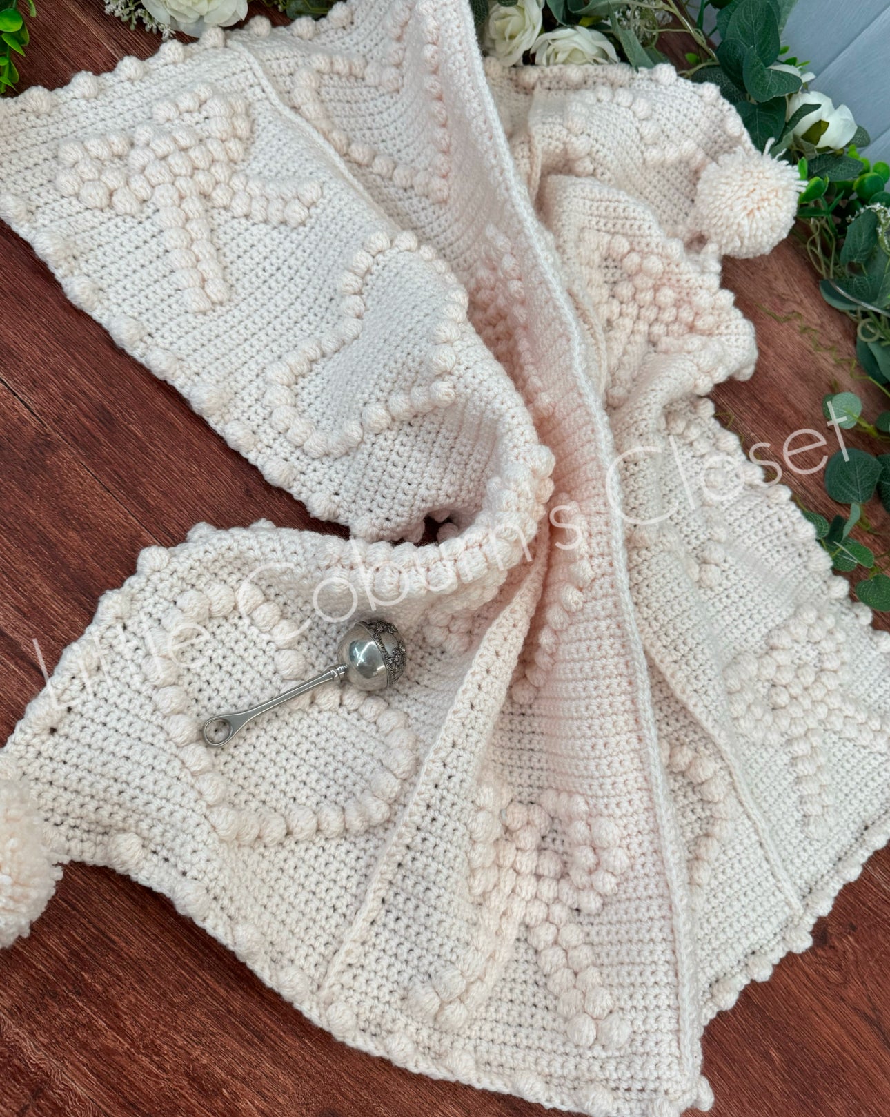 Handmade Heart & Bow Blanket