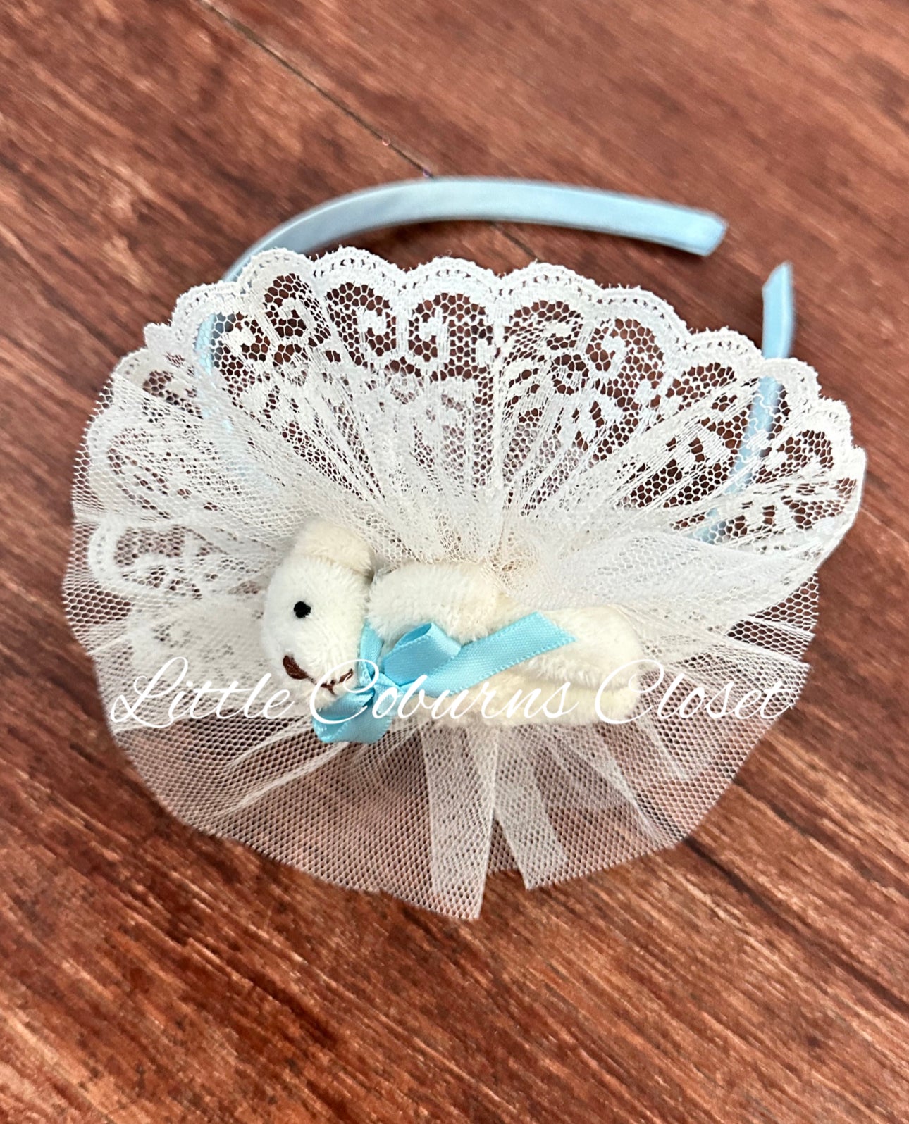 My Little Teddy Puffball Dress Blue