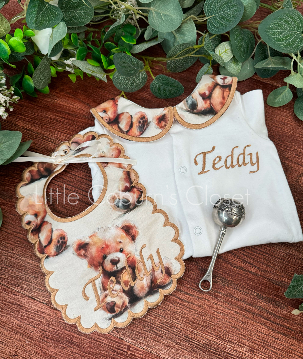 Personalised Teddy Two Piece Set