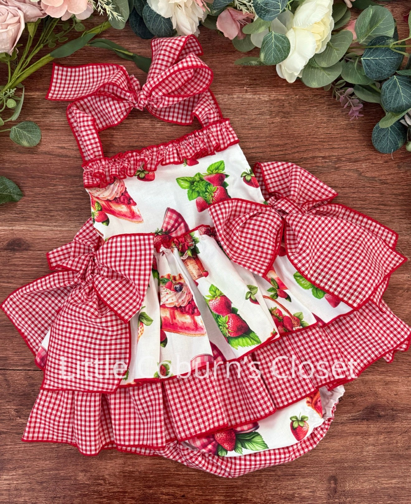 Miss Strawberry Fields Romper