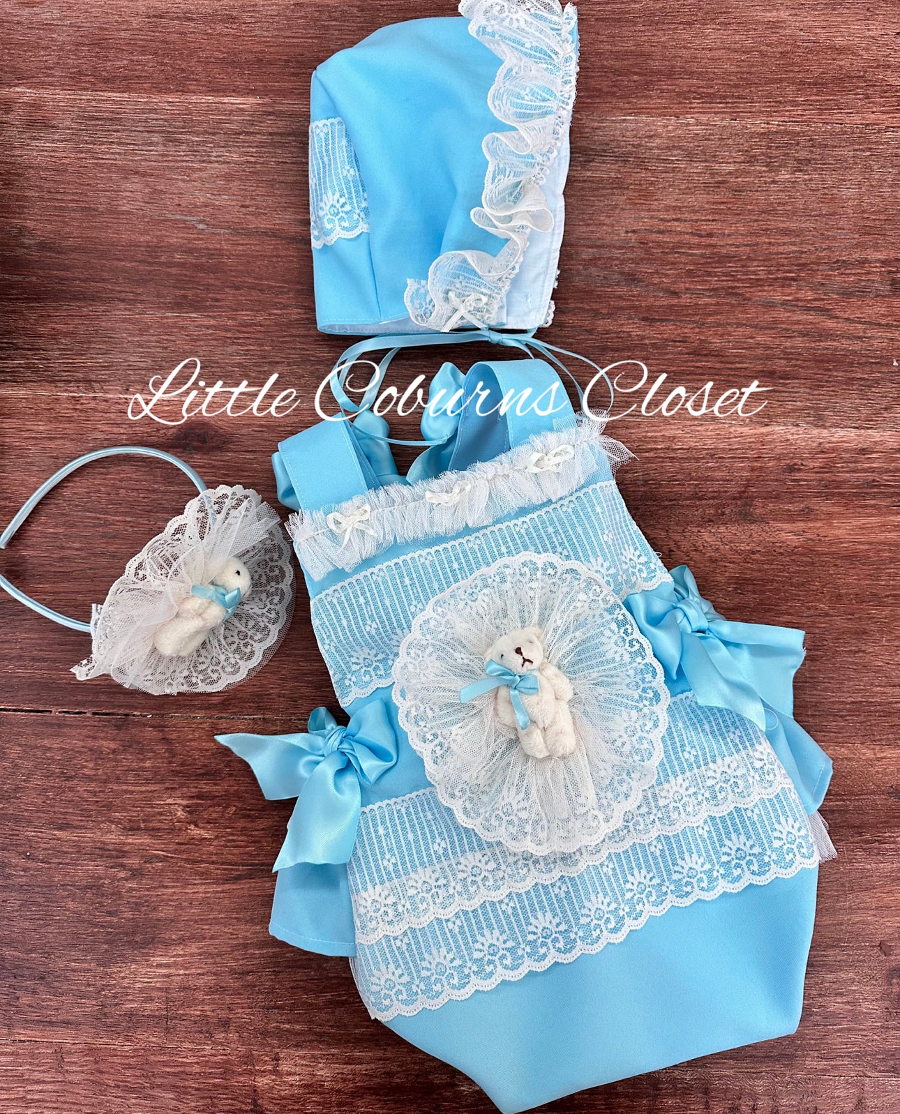 My Little Teddy Bear Romper Blue