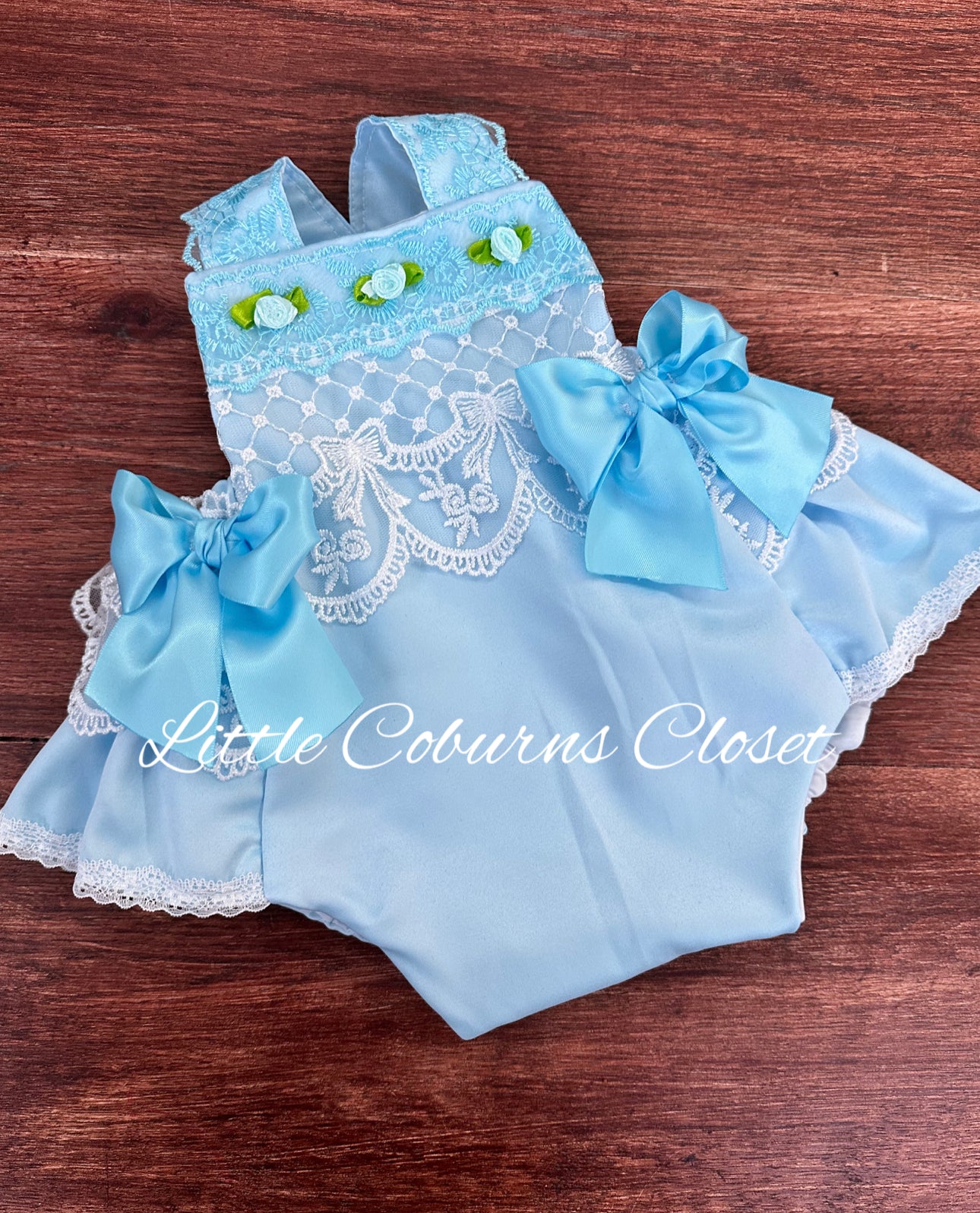 Blue La Rose Romper