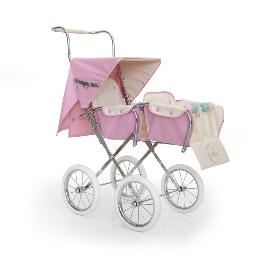 Bebelux Twin Pink Pushchair