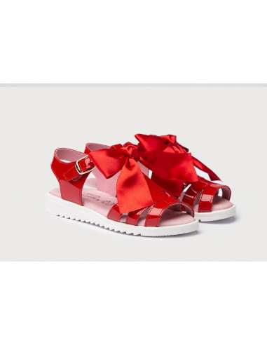 Bow Patent Leather Sandals