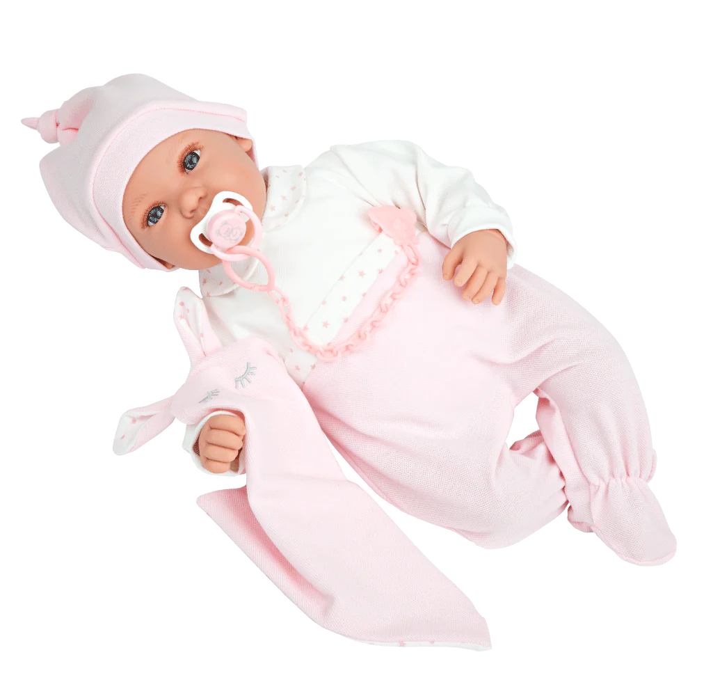 Spanish Iria Crying Doll Pink Outfit