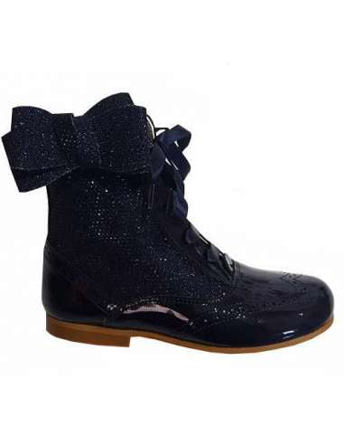 Bambi Glitter Side Bow Boot