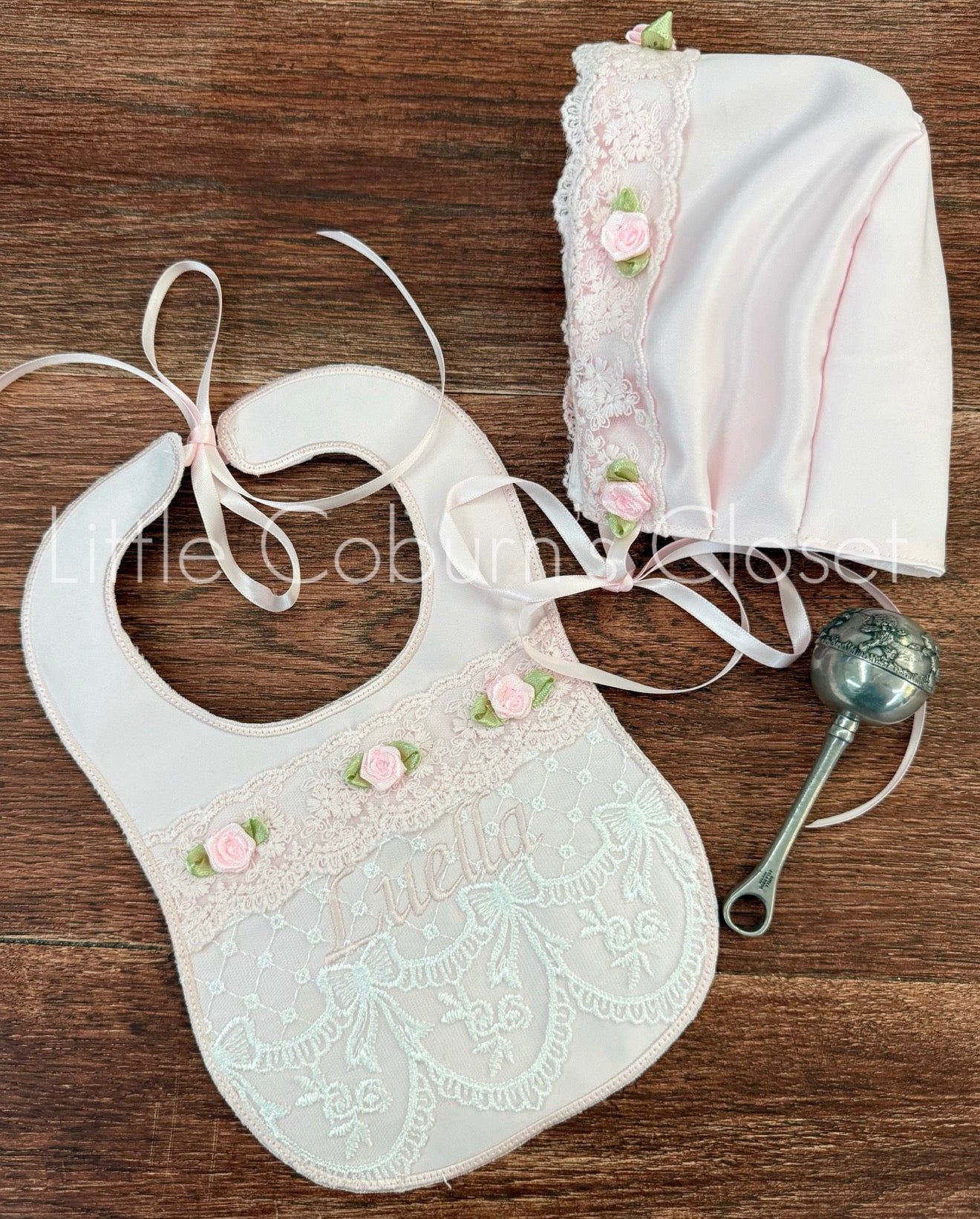 Miss La Rose Bonnet Thin ribbon